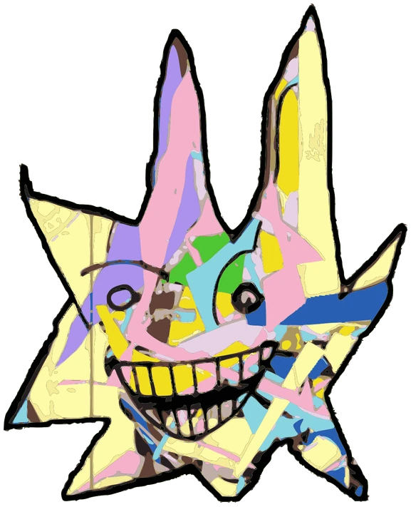 Quill, Tata #0431: a melted mozaic Star Tata, hand-drawn by Marcelo and Noel Morera (Tata 1000 Faces)