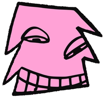 Stepan, Tata #0439: a pink Tareco Tata, hand-drawn by Marcelo and Noel Morera (Tata 1000 Faces)