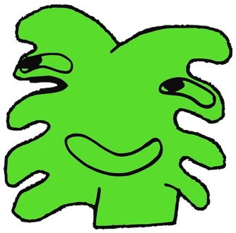 Quino, Tata #0446: a green Latinx Tata, hand-drawn by Marcelo and Noel Morera (Tata 1000 Faces)