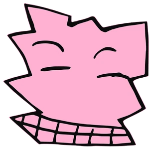 Nickolson, Tata #0458: a pink Star Tata, hand-drawn by Marcelo and Noel Morera (Tata 1000 Faces)