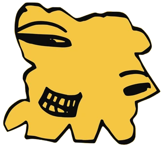 Apache, Tata #0459: a orange Latinx Tata, hand-drawn by Marcelo and Noel Morera (Tata 1000 Faces)