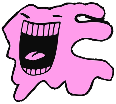 Noly, Tata #0466: a pink Amoeba Tata, hand-drawn by Marcelo and Noel Morera (Tata 1000 Faces)