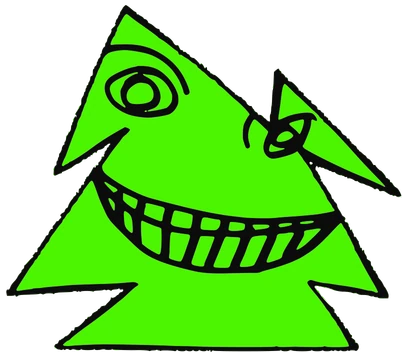 PvP, Tata #0496: a green Star Tata, hand-drawn by Marcelo and Noel Morera (Tata 1000 Faces)