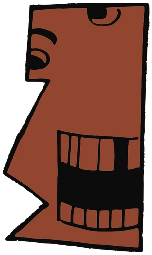 Pocoyo, Tata #0498: a brown Tareco Tata, hand-drawn by Marcelo and Noel Morera (Tata 1000 Faces)