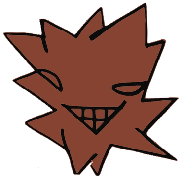 Merry, Tata #0505: a brown Star Tata, hand-drawn by Marcelo and Noel Morera (Tata 1000 Faces)