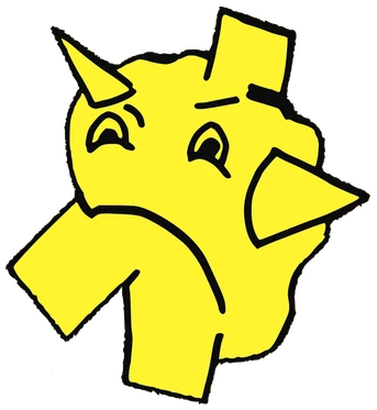 Loggo, Tata #0508: a yellow Latinx Tata, hand-drawn by Marcelo and Noel Morera (Tata 1000 Faces)