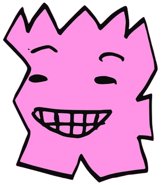 The King, Tata #0512: a pink Latinx Tata, hand-drawn by Marcelo and Noel Morera (Tata 1000 Faces)