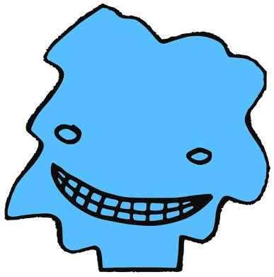 Zuzzy Buy, Tata #0529: a blue Amoeba Tata, hand-drawn by Marcelo and Noel Morera (Tata 1000 Faces)