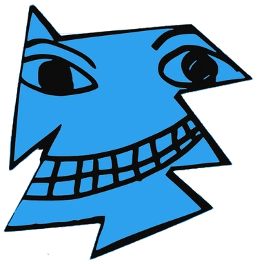 Titet, Tata #0530: a blue Star Tata, hand-drawn by Marcelo and Noel Morera (Tata 1000 Faces)