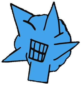Nigth OlW, Tata #0541: a blue Latinx Tata, hand-drawn by Marcelo and Noel Morera (Tata 1000 Faces)