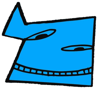 RCF, Tata #0547: a blue Tareco Tata, hand-drawn by Marcelo and Noel Morera (Tata 1000 Faces)