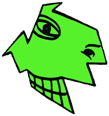 ULISES, Tata #0554: a green Star Tata, hand-drawn by Marcelo and Noel Morera (Tata 1000 Faces)