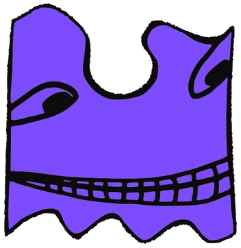 Thorfin, Tata #0556: a blue Amoeba Tata, hand-drawn by Marcelo and Noel Morera (Tata 1000 Faces)