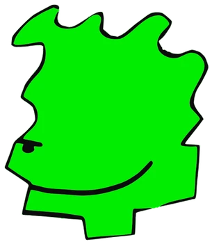 Welly, Tata #0564: a green Latinx Tata, hand-drawn by Marcelo and Noel Morera (Tata 1000 Faces)