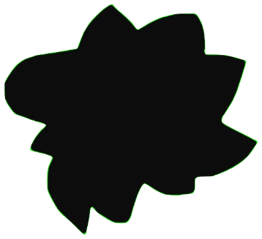 Zpaza, Tata #0576: a brown Amoeba Tata, hand-drawn by Marcelo and Noel Morera (Tata 1000 Faces)