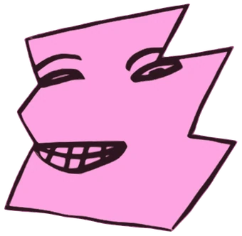Zoo To Po, Tata #0577: a pink Star Tata, hand-drawn by Marcelo and Noel Morera (Tata 1000 Faces)