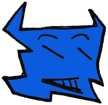 Vaquena, Tata #0586: a blue Star Tata, hand-drawn by Marcelo and Noel Morera (Tata 1000 Faces)