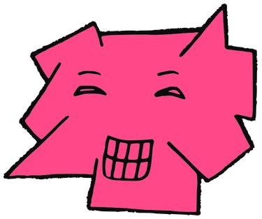 Varb Yard, Tata #0603: a pink Tareco Tata, hand-drawn by Marcelo and Noel Morera (Tata 1000 Faces)