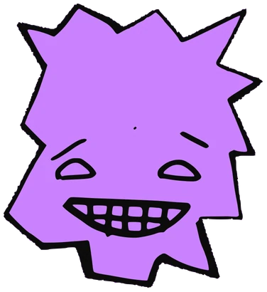 Borb Kebab, Tata #0607: a purple Tareco Tata, hand-drawn by Marcelo and Noel Morera (Tata 1000 Faces)