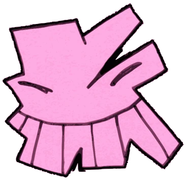 Gorr, Tata #0610: a pink Tareco Tata, hand-drawn by Marcelo and Noel Morera (Tata 1000 Faces)