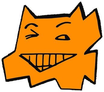 Vair X, Tata #0613: a orange Tareco Tata, hand-drawn by Marcelo and Noel Morera (Tata 1000 Faces)