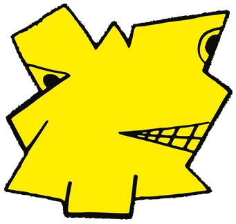 EneT, Tata #0620: a yellow Tareco Tata, hand-drawn by Marcelo and Noel Morera (Tata 1000 Faces)