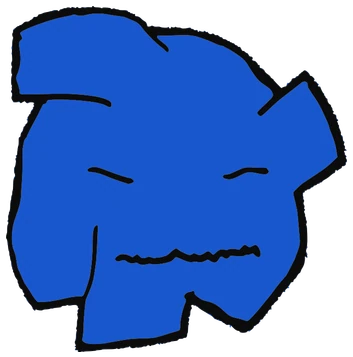 Fommy, Tata #0625: a blue Latinx Tata, hand-drawn by Marcelo and Noel Morera (Tata 1000 Faces)