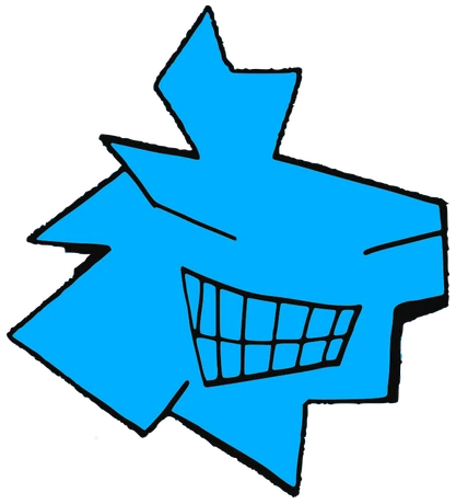 Goat 2, Tata #0628: a blue Star Tata, hand-drawn by Marcelo and Noel Morera (Tata 1000 Faces)