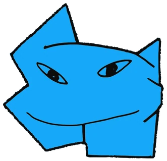 Miss Twitty, Tata #0630: a blue Tareco Tata, hand-drawn by Marcelo and Noel Morera (Tata 1000 Faces)