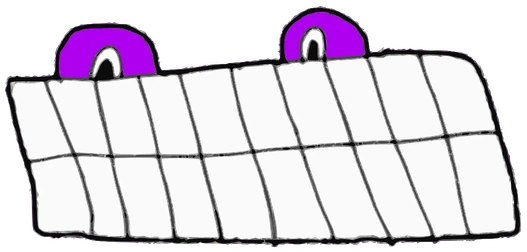 Delivery Caja, Tata #0635: a pink Amoeba Tata, hand-drawn by Marcelo and Noel Morera (Tata 1000 Faces)