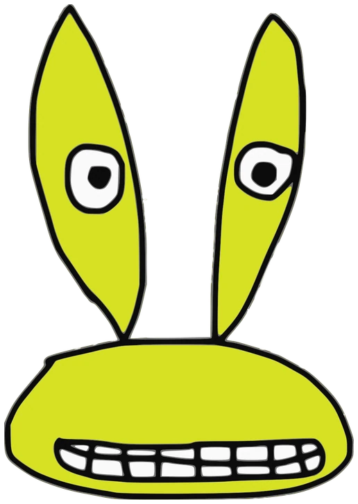 Eixa, Tata #0669: a yellow Amoeba Tata, hand-drawn by Marcelo and Noel Morera (Tata 1000 Faces)