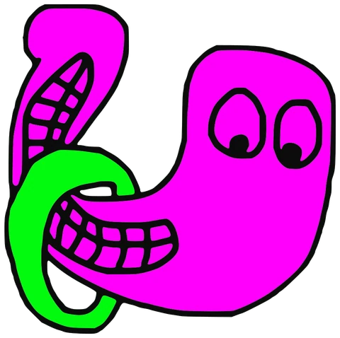 Du Piz, Tata #0673: a pink Darwinism Tata, hand-drawn by Marcelo and Noel Morera (Tata 1000 Faces)