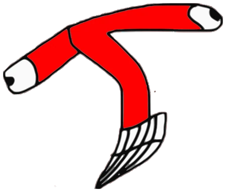 Robin Wort, Tata #0682: a red Tareco Tata, hand-drawn by Marcelo and Noel Morera (Tata 1000 Faces)