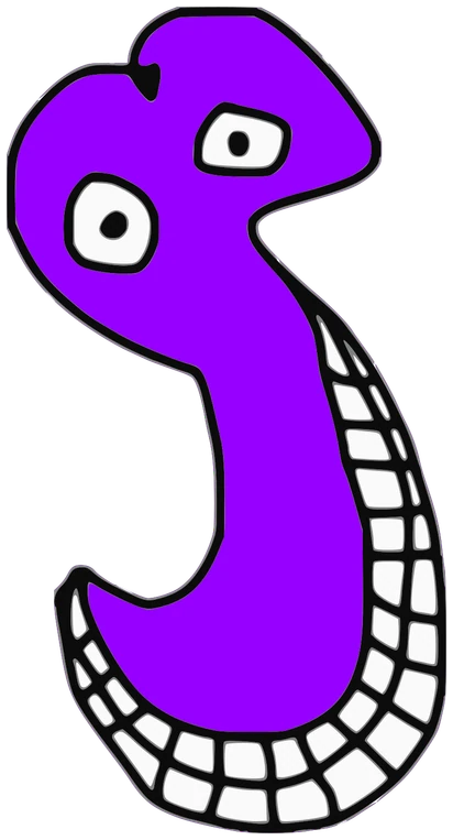 Rixxy, Tata #0727: a purple Amoeba Tata, hand-drawn by Marcelo and Noel Morera (Tata 1000 Faces)