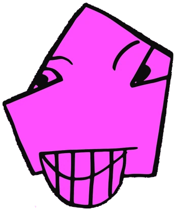 Pai, Tata #0749: a pink Tareco Tata, hand-drawn by Marcelo and Noel Morera (Tata 1000 Faces)