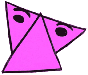 Jota Kota, Tata #0757: a pink Tareco Tata, hand-drawn by Marcelo and Noel Morera (Tata 1000 Faces)