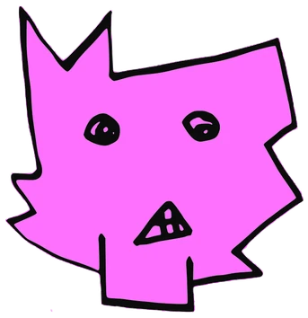 Avicce, Tata #0770: a pink Tareco Tata, hand-drawn by Marcelo and Noel Morera (Tata 1000 Faces)