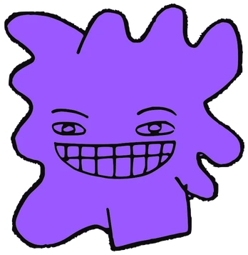 Li Tan, Tata #0772: a purple Amoeba Tata, hand-drawn by Marcelo and Noel Morera (Tata 1000 Faces)