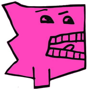 Tata 781, Tata #0781: a pink Tareco Tata, hand-drawn by Marcelo and Noel Morera (Tata 1000 Faces)