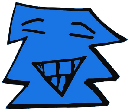 Gernn, Tata #0797: a blue Star Tata, hand-drawn by Marcelo and Noel Morera (Tata 1000 Faces)