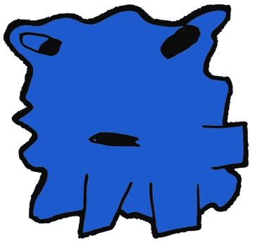 Bloxorb, Tata #0809: a blue Latinx Tata, hand-drawn by Marcelo and Noel Morera (Tata 1000 Faces)