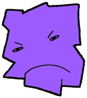 Palonk, Tata #0813: a purple Tareco Tata, hand-drawn by Marcelo and Noel Morera (Tata 1000 Faces)