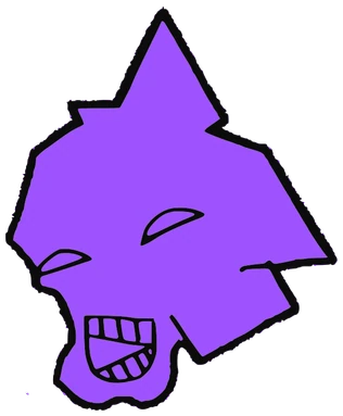 Momomomo, Tata #0817: a purple Latinx Tata, hand-drawn by Marcelo and Noel Morera (Tata 1000 Faces)
