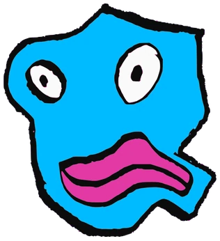 Marry Poppins, Tata #0841: a blue Latinx Tata, hand-drawn by Marcelo and Noel Morera (Tata 1000 Faces)