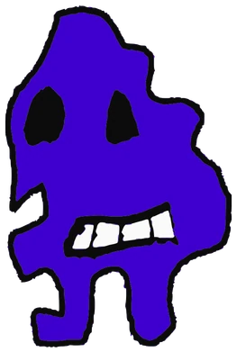 Dupo, Tata #0846: a blue Darwinism Tata, hand-drawn by Marcelo and Noel Morera (Tata 1000 Faces)