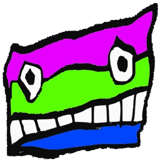 Faskua, Tata #0855: a tricolor Tareco Tata, hand-drawn by Marcelo and Noel Morera (Tata 1000 Faces)
