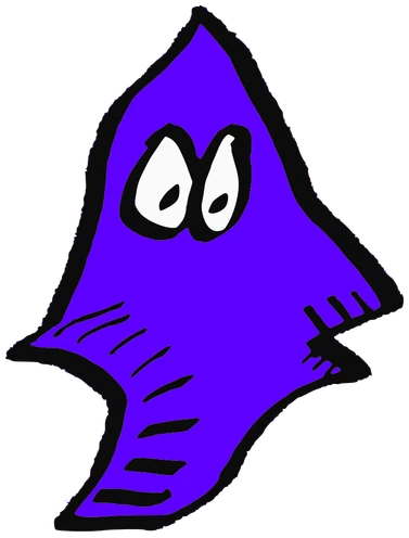 El Nix, Tata #0861: a purple Star Tata, hand-drawn by Marcelo and Noel Morera (Tata 1000 Faces)