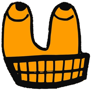Albedo, Tata #0867: a yellow Latinx Tata, hand-drawn by Marcelo and Noel Morera (Tata 1000 Faces)