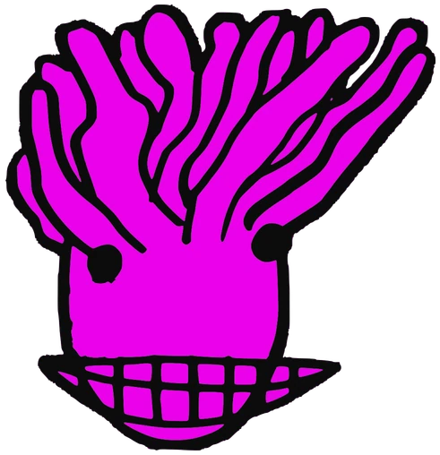Miguel Angel, Tata #0869: a pink Latinx Tata, hand-drawn by Marcelo and Noel Morera (Tata 1000 Faces)