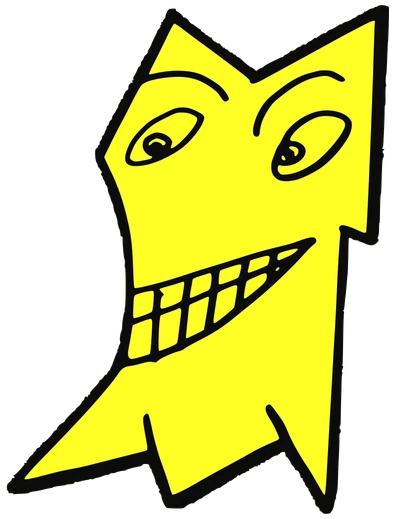 Lakroz, Tata #0872: a yellow Latinx Tata, hand-drawn by Marcelo and Noel Morera (Tata 1000 Faces)